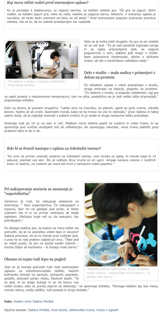 Slovenka, ki soustvarja oglase za Nutello in McDonald's | Kulina